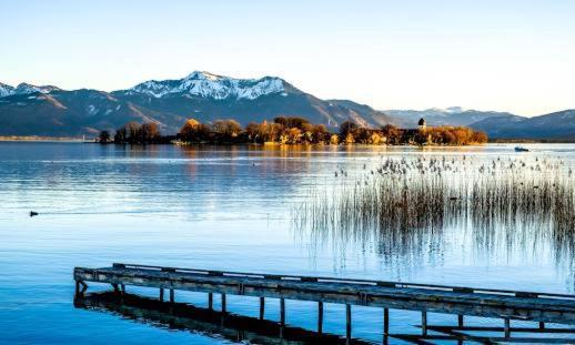 Uniqe I 95Qm I Bergblick I Garten I Bbq I Seenah Prien am Chiemsee Luaran gambar